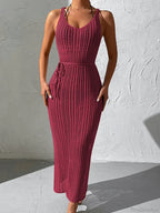 Mesh Lace Up Beach Cover Up image 5