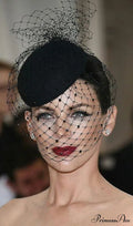 MESH NET FELT HAT VEIL TOPPER image 1