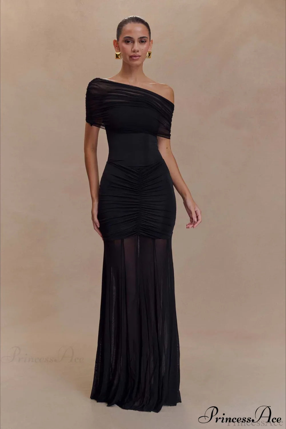 Mesh Panel Strapless Elegant Bodycon Party Dress image 7