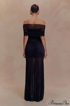 Mesh Panel Strapless Elegant Bodycon Party Dress image 8