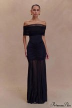 Mesh Panel Strapless Elegant Bodycon Party Dress image 5