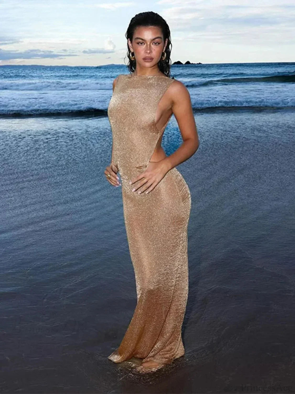 Mesh Patchwork Mini Party Dress image 5