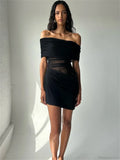 Mesh Patchwork See-Through Mini Dress image 6