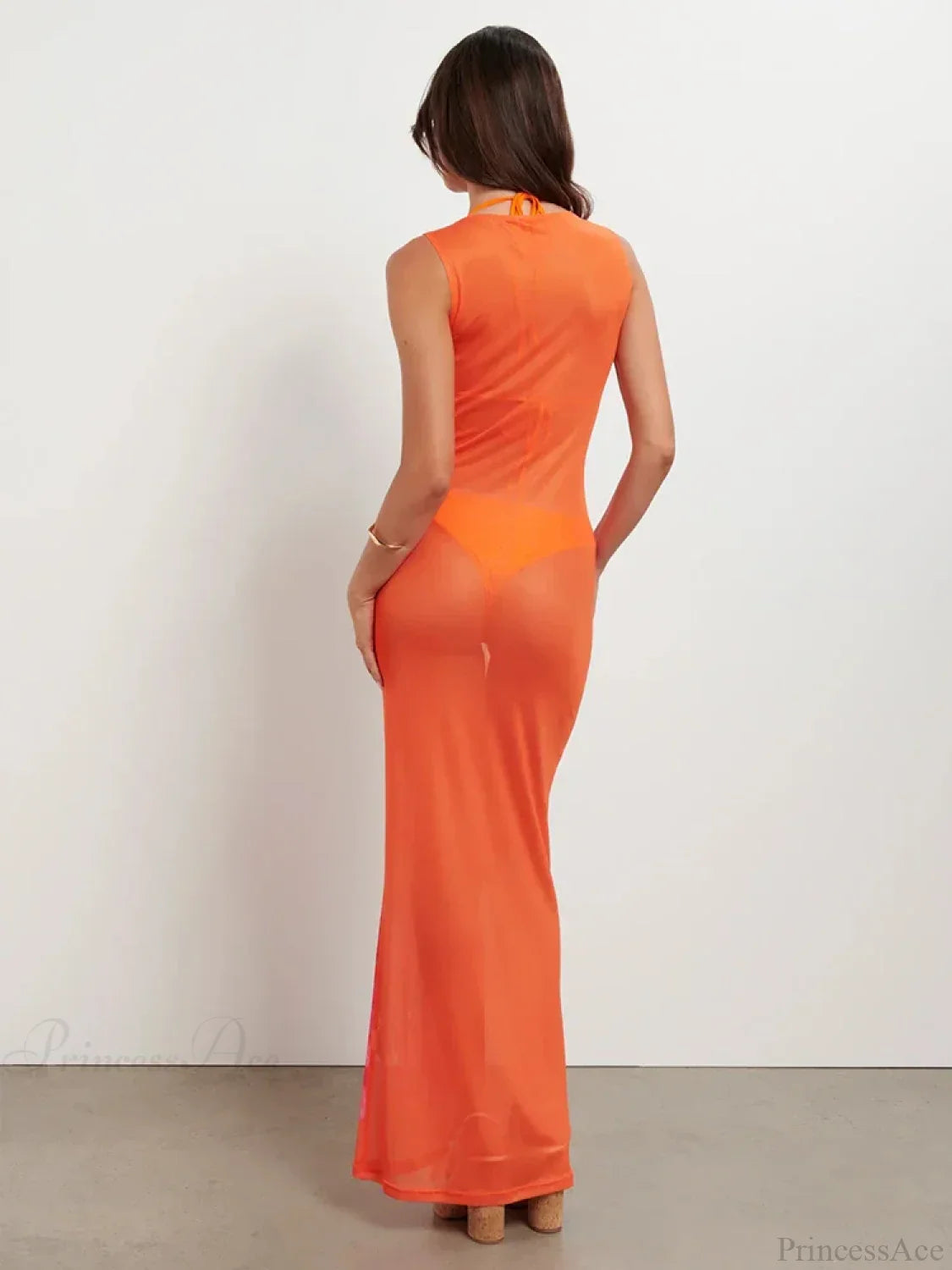Mesh Perspective Sexy Vacation Dress image 4