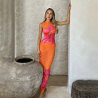 Mesh Perspective Sexy Vacation Dress image 5