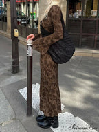 Mesh Sheer Slip Party Club Maxi Dress image 2