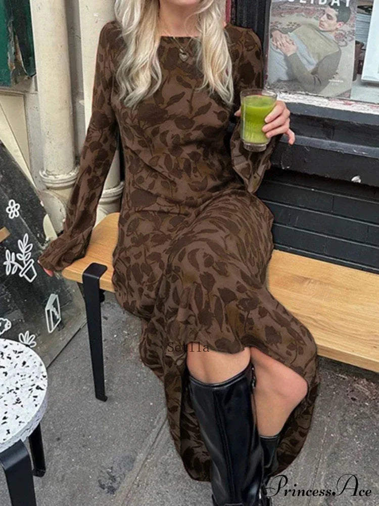 Mesh Sheer Slip Party Club Maxi Dress image 3