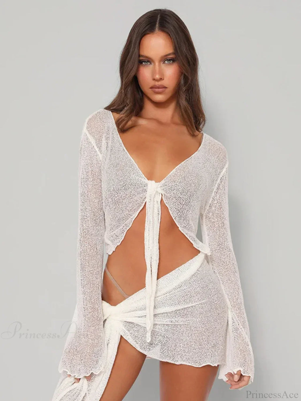 Mesh Two-Piece Party Mini Dress image 3