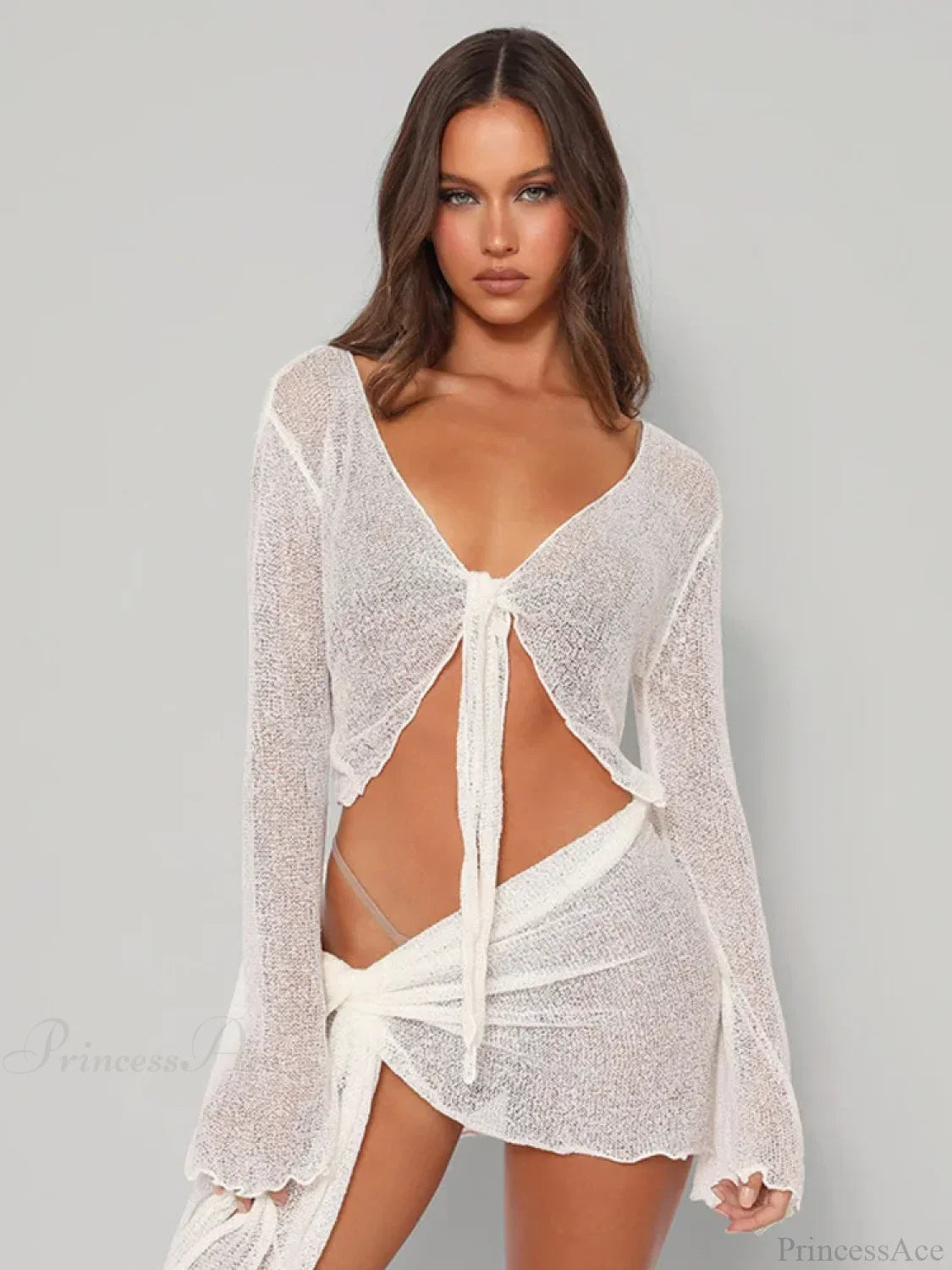 Mesh Two-Piece Party Mini Dress image 3