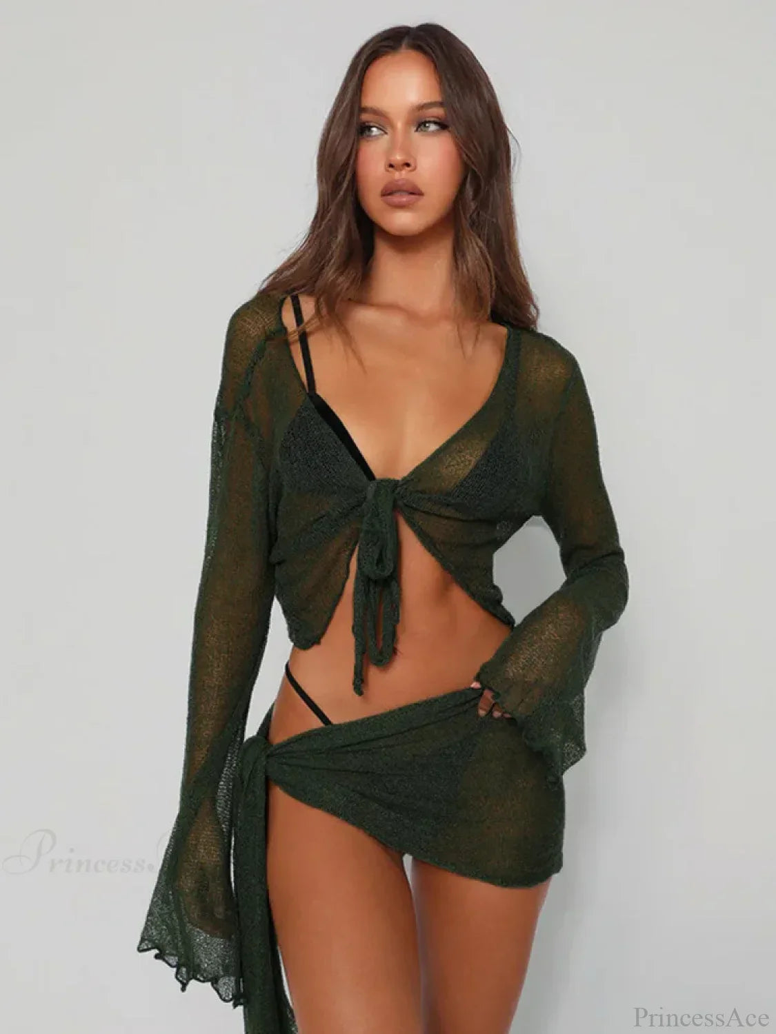 Mesh Two-Piece Party Mini Dress image 2