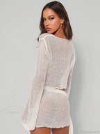Mesh Two-Piece Party Mini Dress image 6
