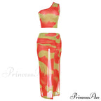 Mesh Two Piece Set Maxi Dress image 7