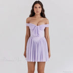 Mesh Waist Wrap A-line Vacation Dress image 3
