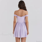 Mesh Waist Wrap A-line Vacation Dress image 4