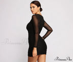 Mesmerize In Mesh Charming Ruched Mini Dress image 2