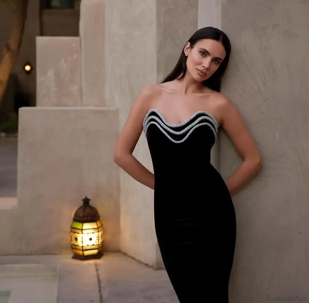 Metal Chain Black Bandage Party Dress image 1