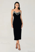Metal Chain Black Bandage Party Dress image 3