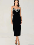 Metal Chain Black Bandage Party Dress image 5