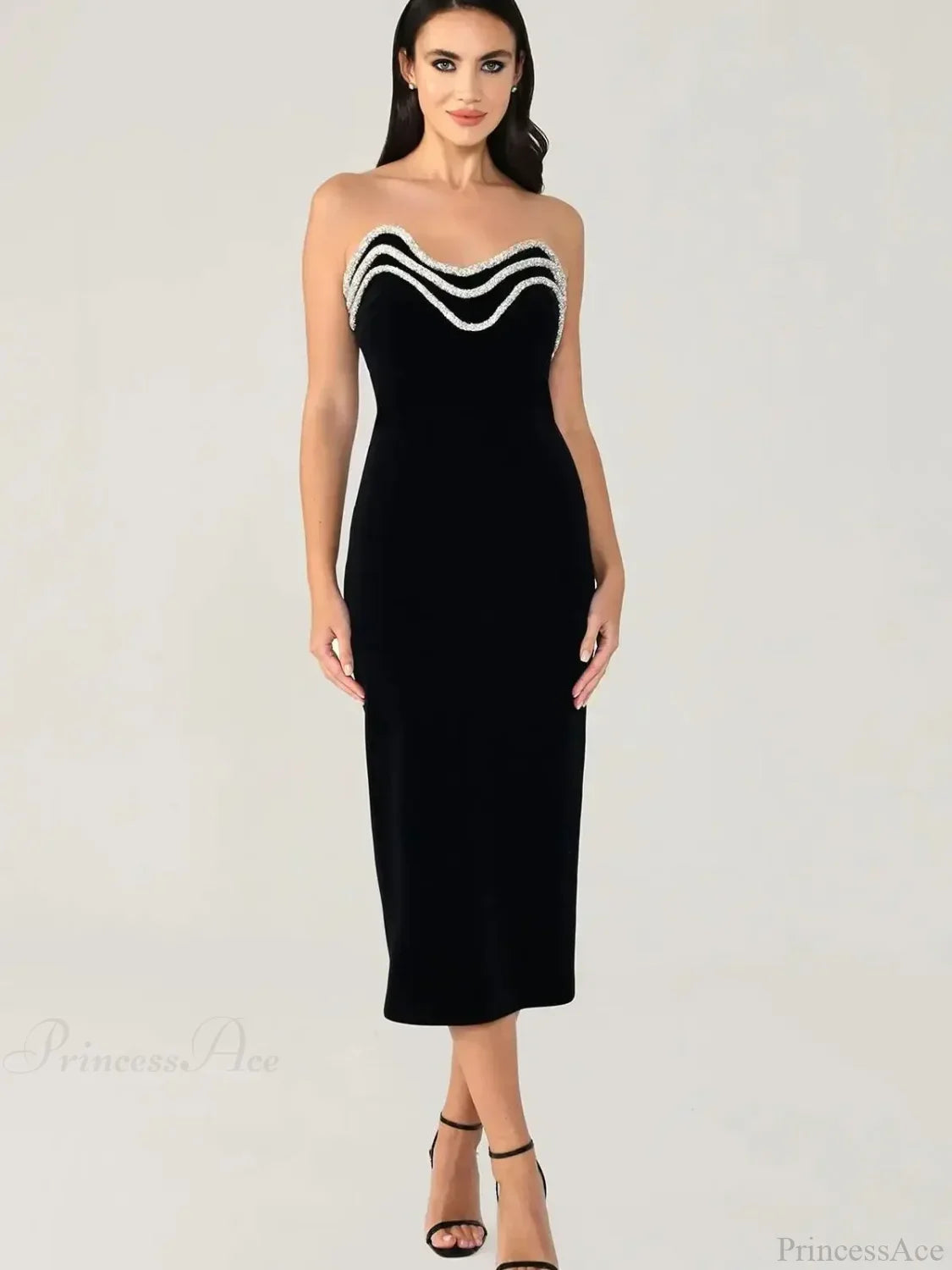 Metal Chain Black Bandage Party Dress image 5