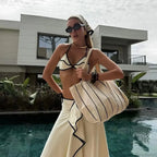 Micro Bikini Set with Long Skirt Three Piece Swimsuit image 3