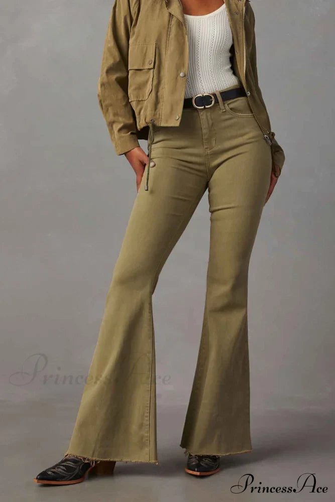 Mid Retro Flared Denim Rise Jeans image 3