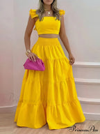 Mid Waist Swing Skirt and Career Two Piece Dress Suit image 5