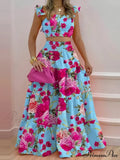 Mid Waist Swing Skirt and Career Two Piece Dress Suit image 1