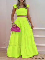 Mid Waist Swing Skirt and Career Two Piece Dress Suit image 4