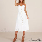 Polka Dot Striped Backless Midi Dress image 10