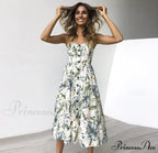 Polka Dot Striped Backless Midi Dress image 25