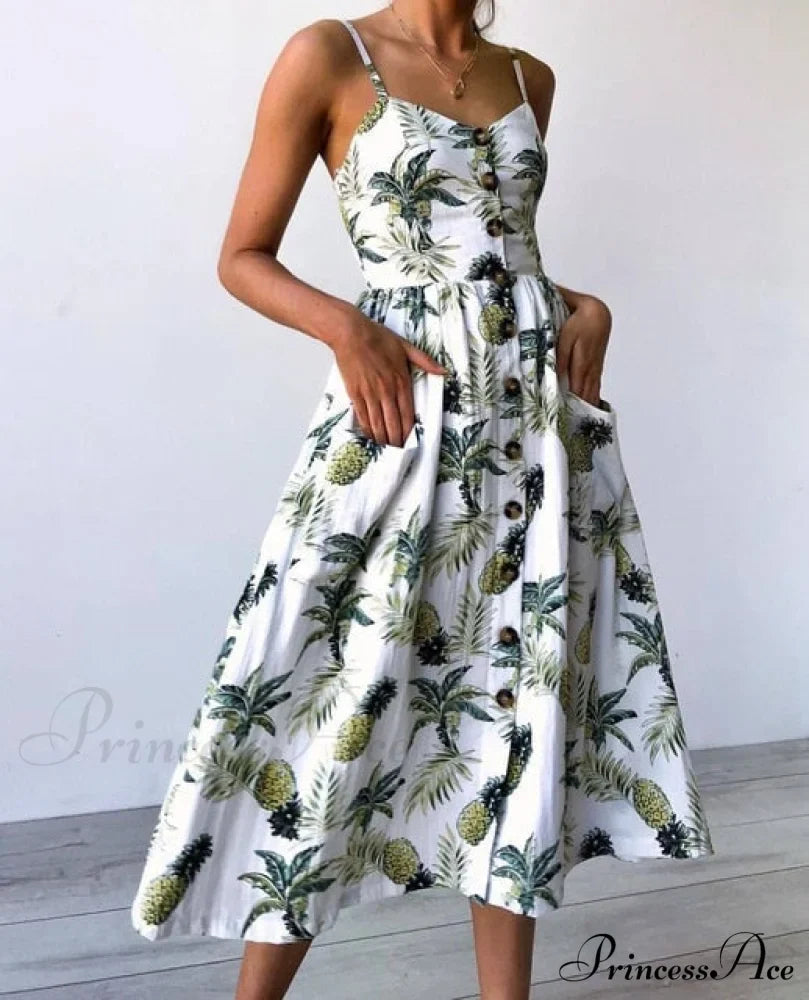 Polka Dot Striped Backless Midi Dress image 22