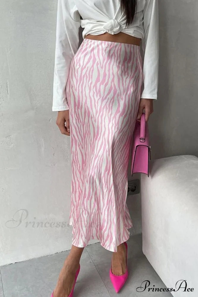 Midi Fishtail Zebra Skirt image 4