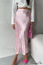 Midi Fishtail Zebra Skirt image 4