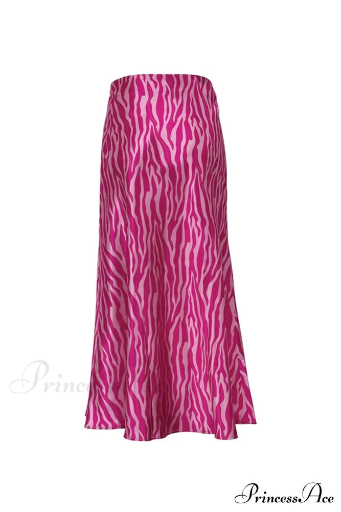 Midi Fishtail Zebra Skirt image 11