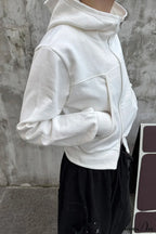 Minimalist Athleisure Slim Fit Zip-Up Hoodie image 3