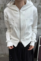 Minimalist Athleisure Slim Fit Zip-Up Hoodie image 2
