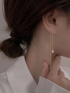 Minimalist Threader Earrings image 8