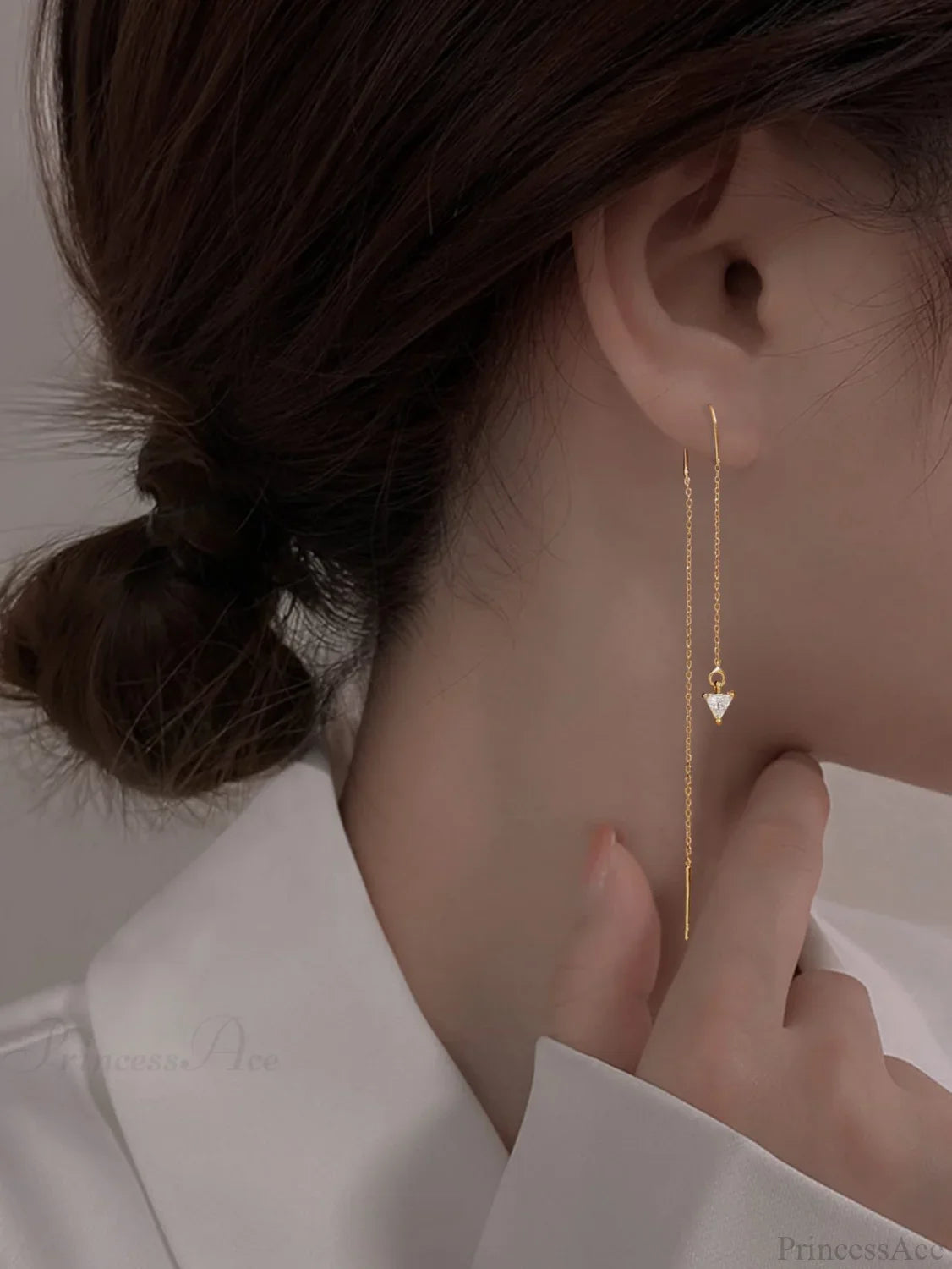 Minimalist Threader Earrings image 8