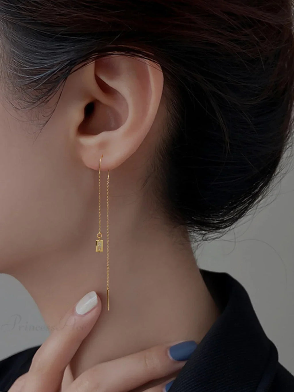 Minimalist Threader Earrings image 7