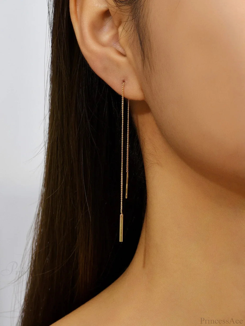 Minimalist Threader Earrings image 1