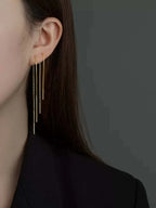 Minimalist Threader Earrings image 9
