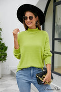 Mock with Dropped and Neck Sweater Arm Long Shoulder image 1