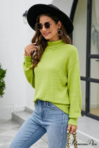 Mock with Dropped and Neck Sweater Arm Long Shoulder image 4