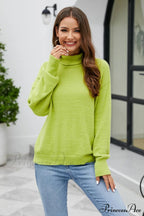 Mock with Dropped and Neck Sweater Arm Long Shoulder image 3
