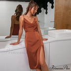 Moment of Glam Charming Cowl Neck Midi Dress image 1