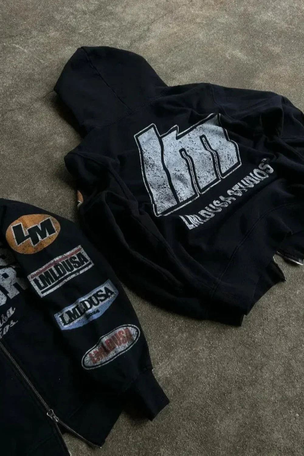 Motorcycle Style Graphic Hoodie image 2