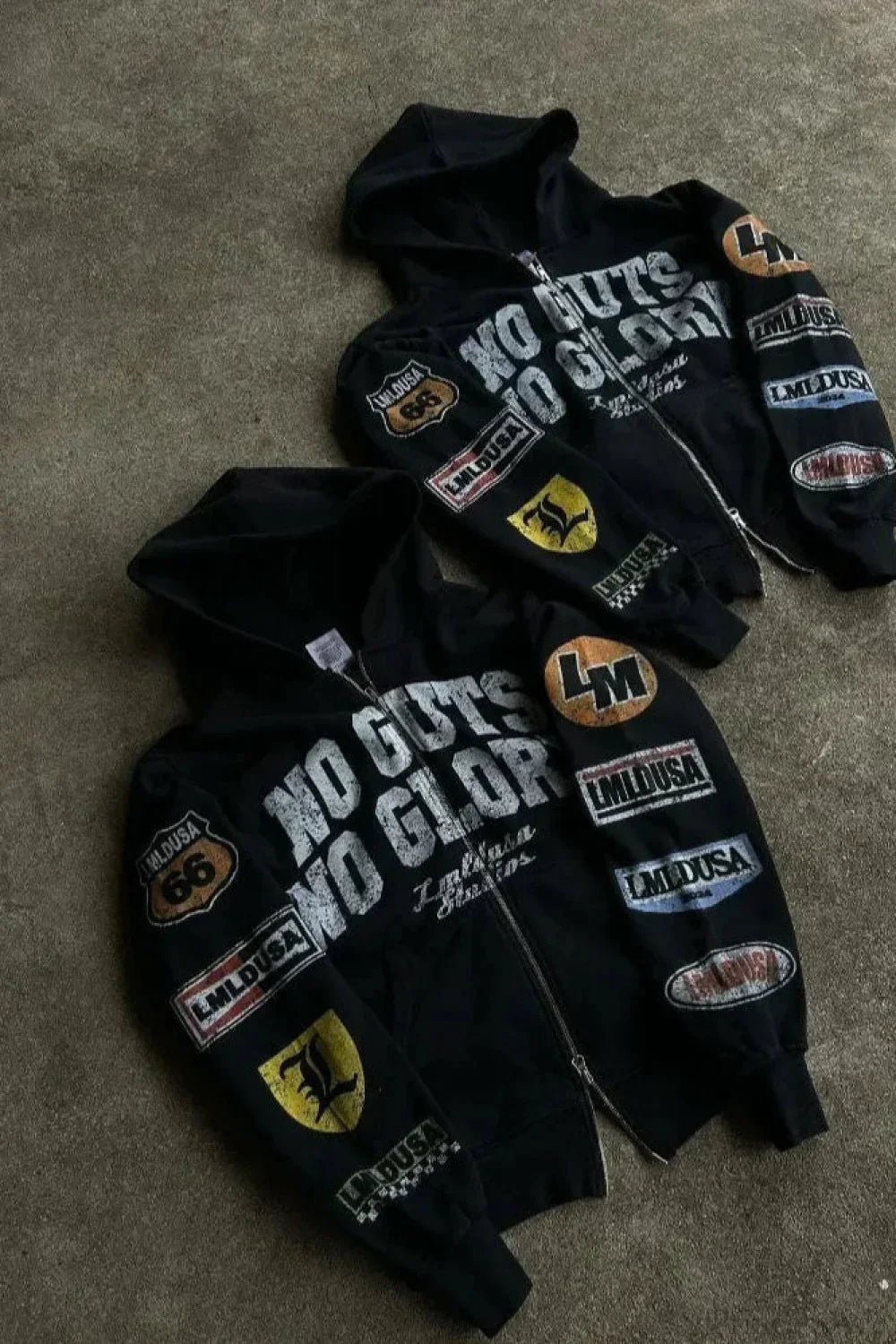 Motorcycle Style Graphic Hoodie image 4