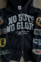 Motorcycle Style Graphic Hoodie image 5