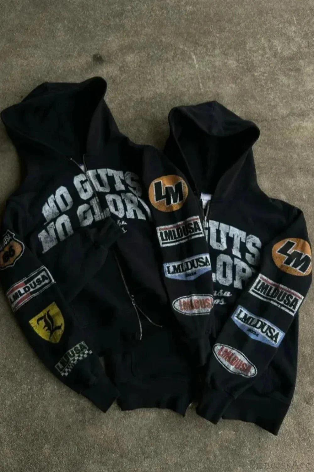 Motorcycle Style Graphic Hoodie image 3