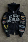 Motorcycle Style Graphic Hoodie image 1